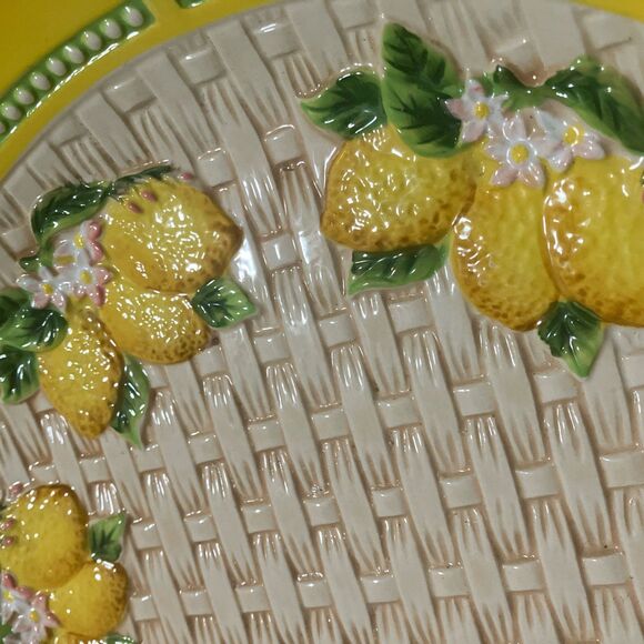Temp-Tations Other - VTG. MCM Temptations  Lemon Fruit 15-1/4" Serving Platter W/ Handles & Lemons